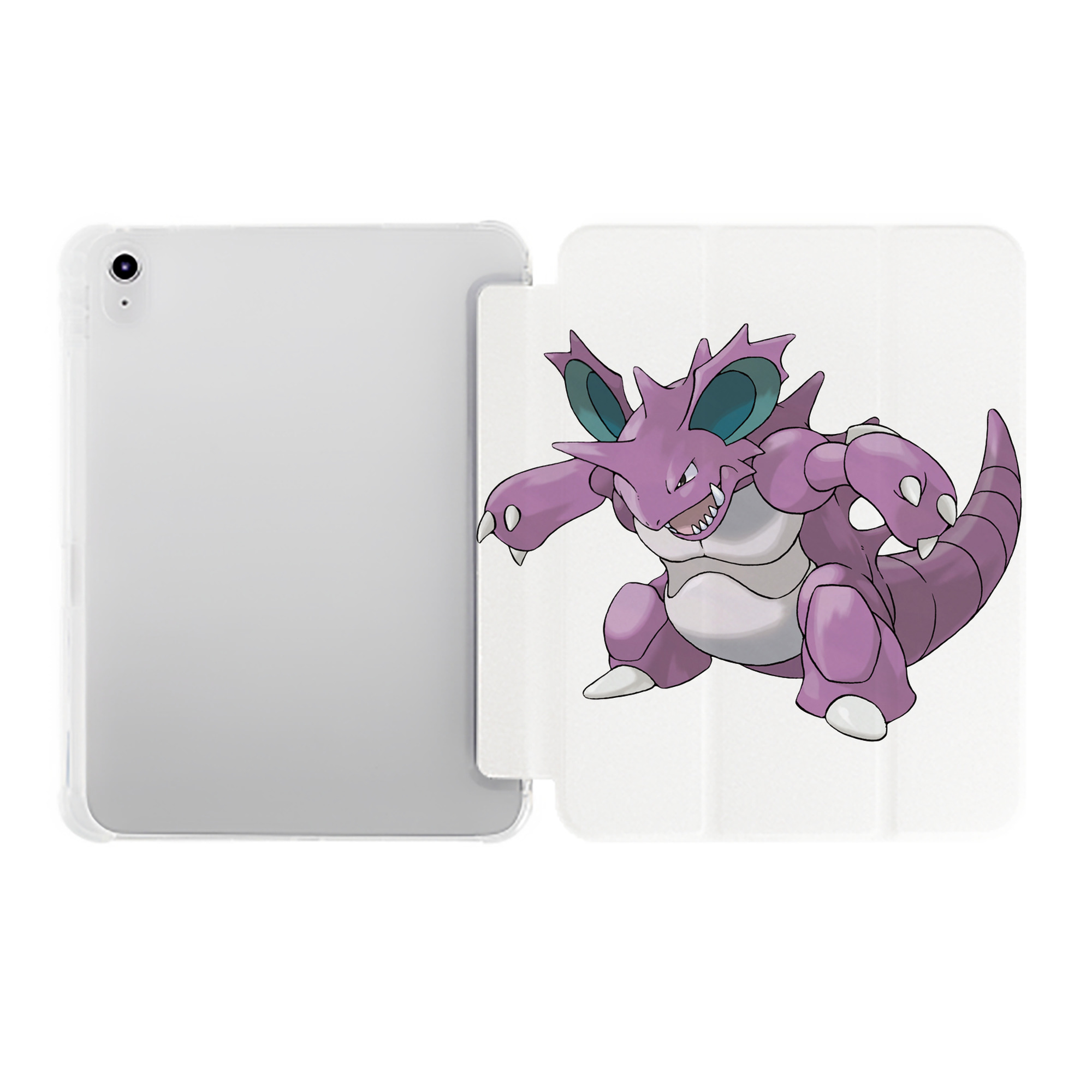 （画像用） ポケットモンスター Pokémon IPad ケース ペン収納付き 三つ折りスタンド PUレザー×シリコン 対応機種9.5/10.5/10.9インチ